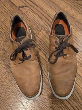 Rockport Tan Brown Leather Chukka Sneakers